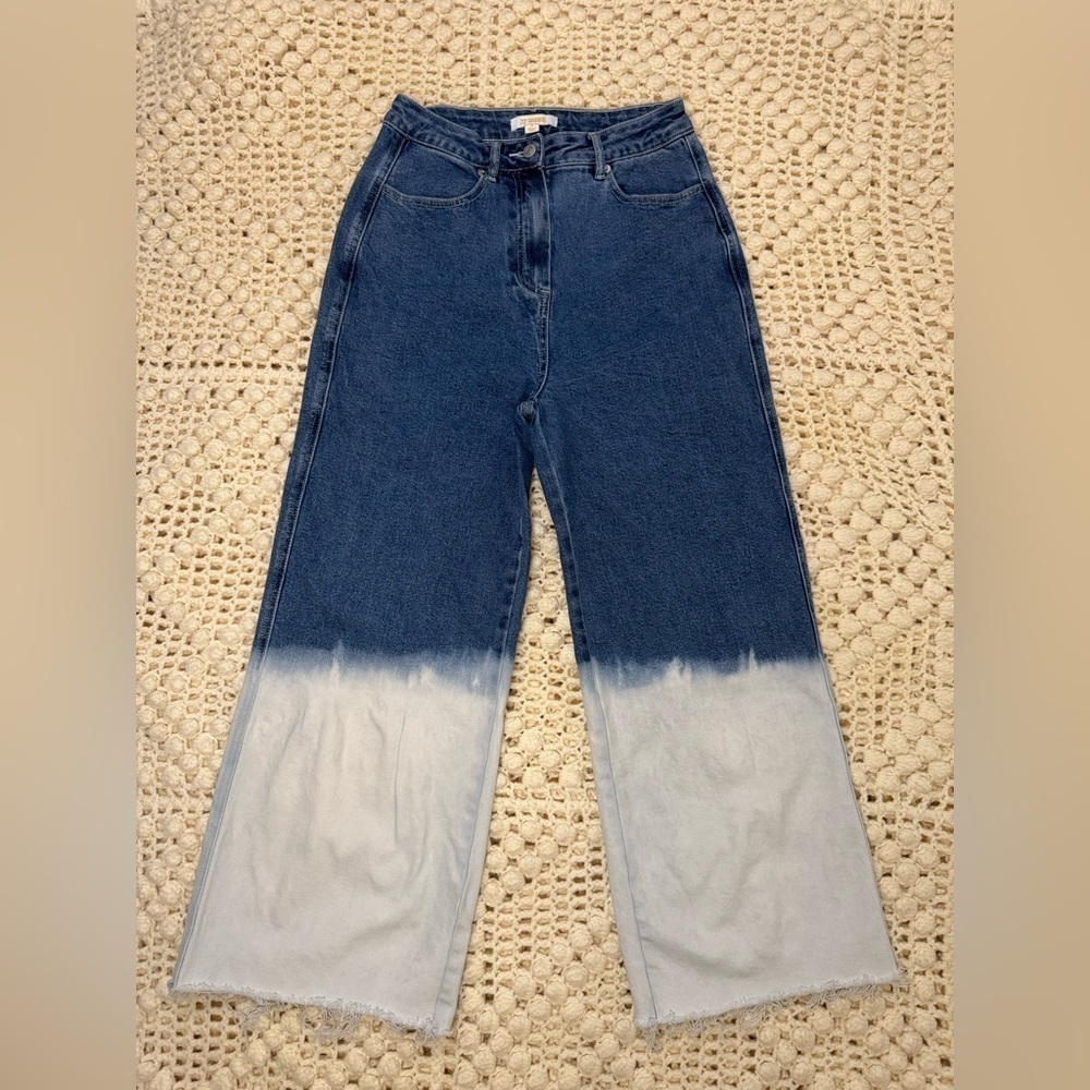 Jo West Women's Blue and White Jeans.        #18